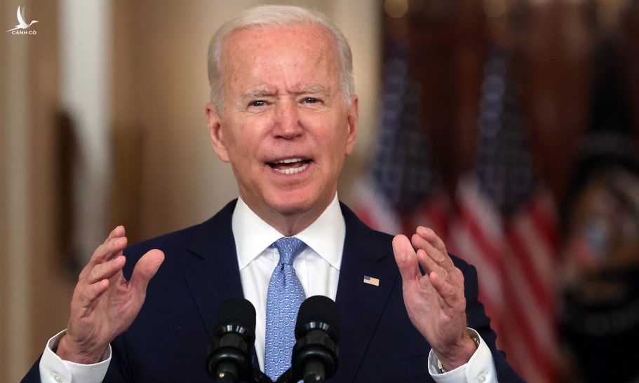 Tổng thống Mỹ Joe Biden phát biểu tại Nhà Trắng hôm 31/8. Ảnh: AFP.