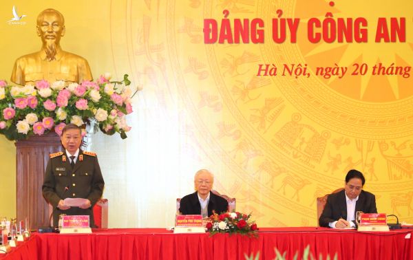 Tổng Bí thư Nguyễn Phú Trọng, Thủ tướng Phạm Minh Chính dự Hội nghị Đảng ủy Công an Trung ương -0