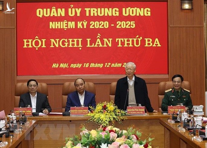 Những hình ảnh Tổng Bí thư Nguyễn Phú Trọng chủ trì Hội nghị Quân ủy Trung ương - Ảnh 5.