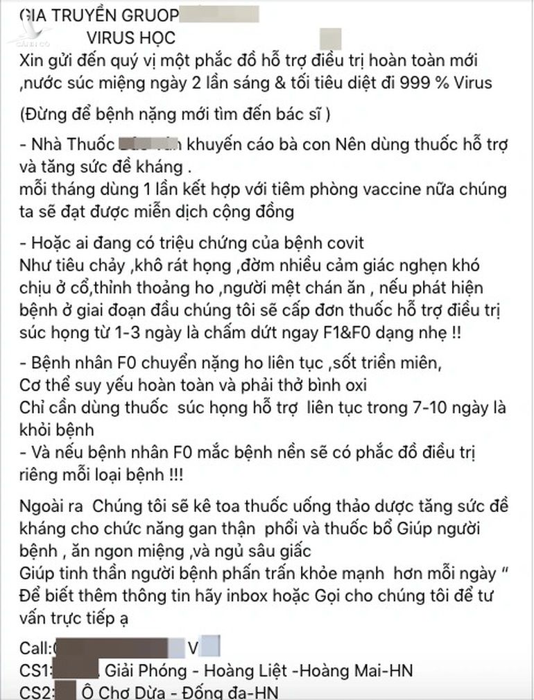 Giật mình thuốc chữa Covid-19 gia truyền 4 đời, nặng mấy cũng khỏi! - 1