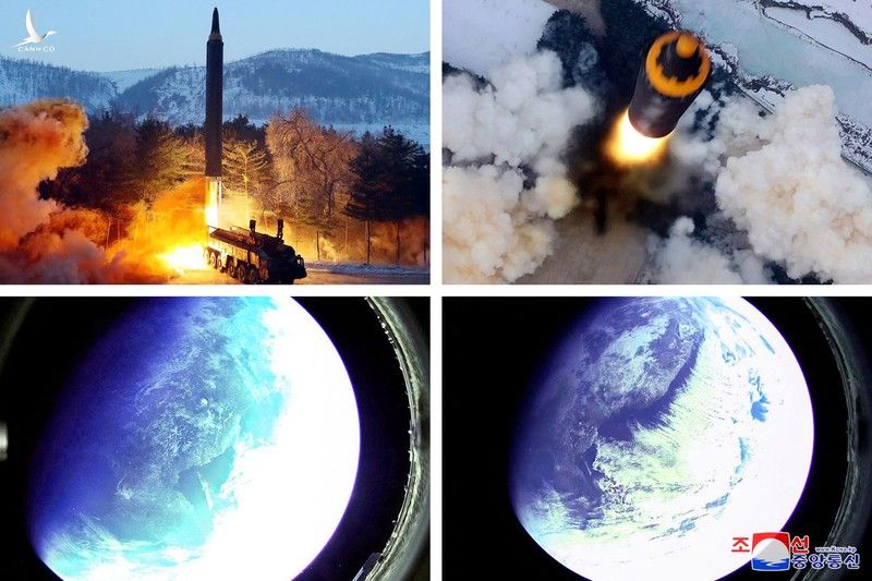 Triều Tiên lần đầu công bố hình ảnh thử tên lửa đạn đạo tầm trung kể từ 2017 - ảnh 1