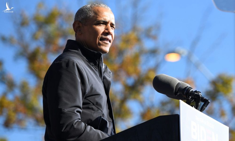 Cựu tổng thống Barack Obama tại Atlanta, bang Georgia, hồi tháng 11/2020. Ảnh: Reuters.