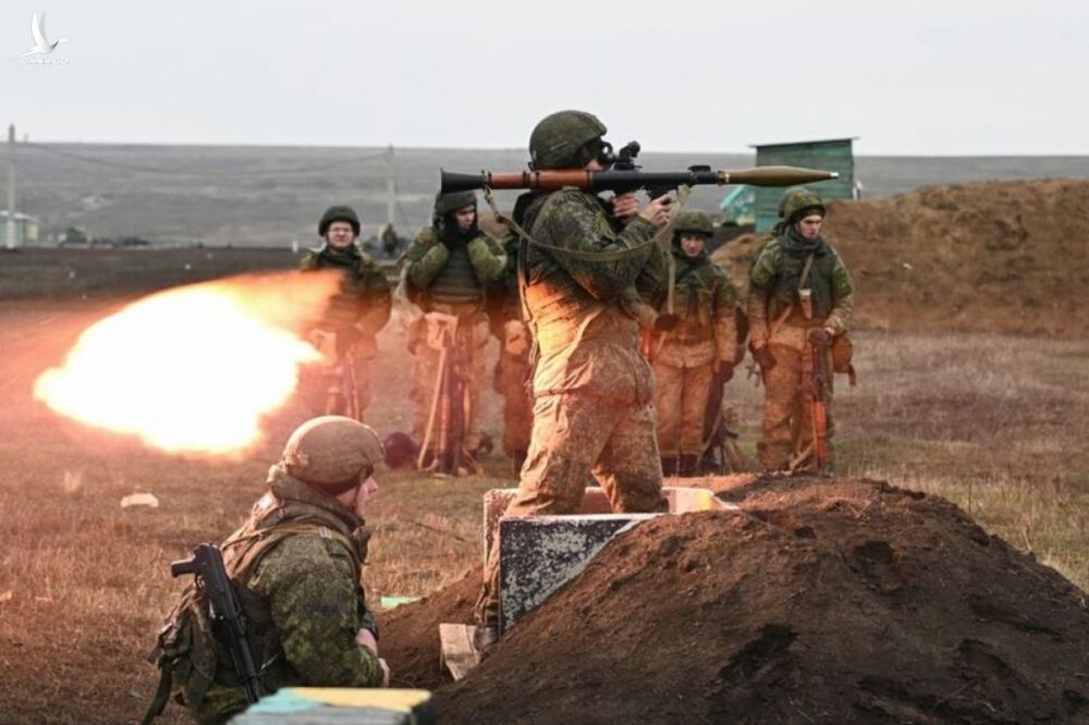Quân đội Nga tập trận ở vùng Rostov, Nga ngày 14/12/2021. Ảnh: Reuters