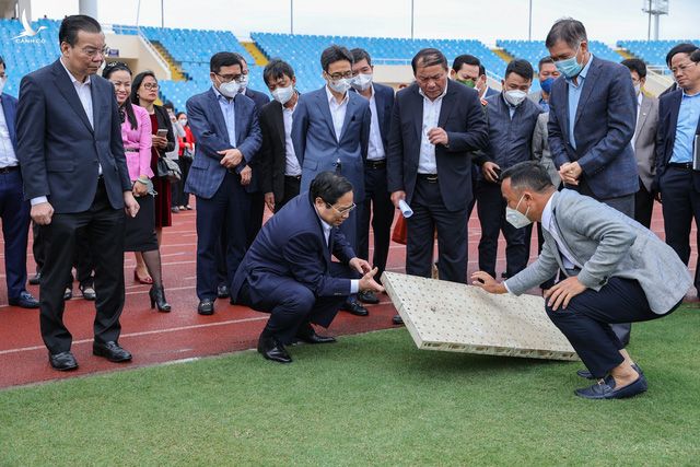 Thủ tướng động viên đoàn thể thao Việt Nam, kiểm tra công tác chuẩn bị SEA Games 31 - Ảnh 7.