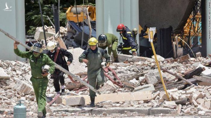nổ khách sạn cuba, cả bức tường bị thổi bay, 82 người thương vong