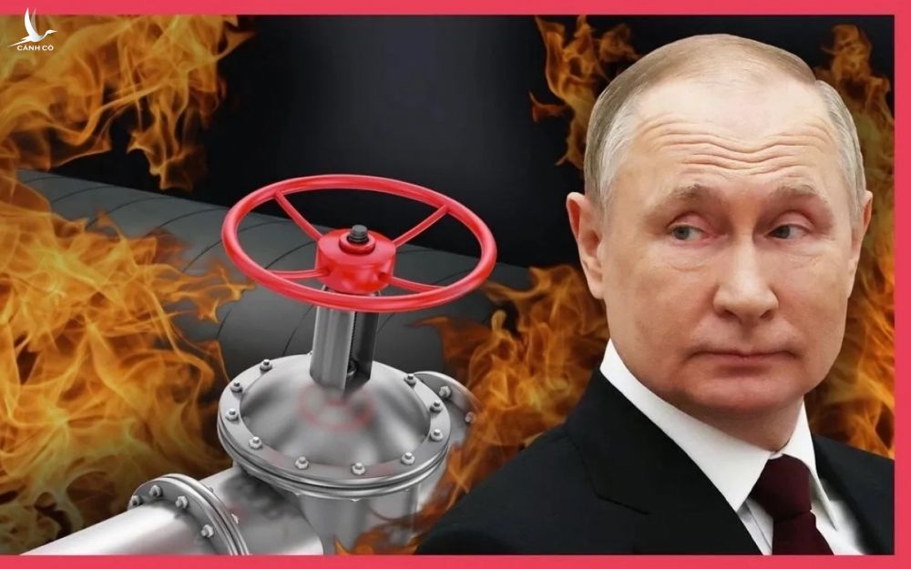 Hình ảnh minh họa về Tổng thống Nga Putin và đòn khóa van nguồn cung khí đốt cho các nước không chịu thanh toán với Nga bằng đồng rúp. Đồ họa: insideGermany.