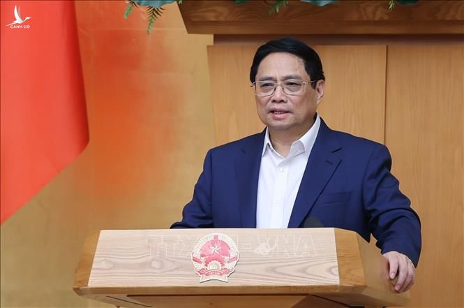 Thủ tướng Phạm Minh Chính phát biểu chỉ đạo tại phiên họp.