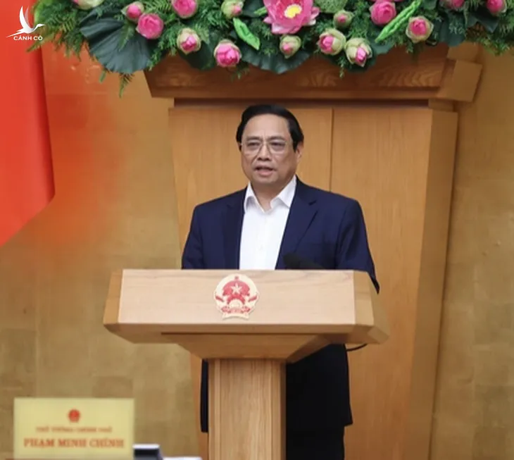 Thủ tướng Phạm Minh Chính chủ trì phiên họp Chính phủ thường kỳ.