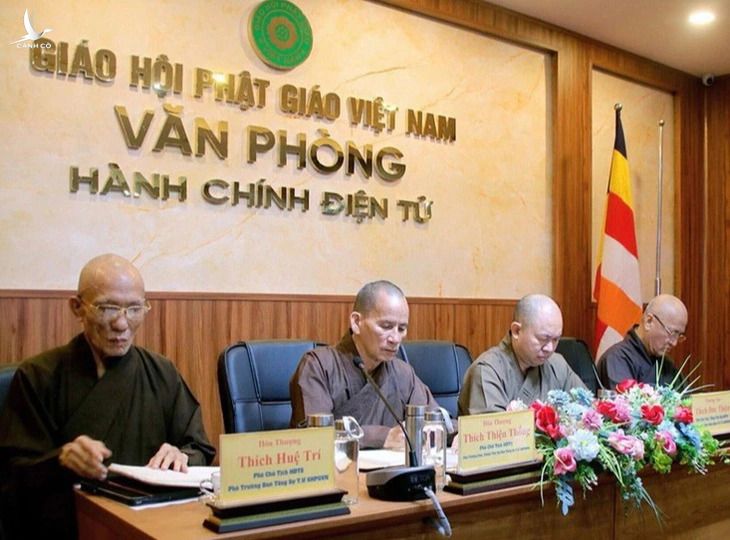 Phiên họp tại Văn phòng 2 Trung ương Giáo hội Phật giáo Việt Nam vào ngày 18/6.