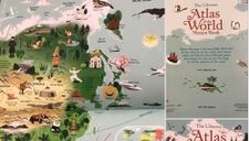 Lại chiếc lưỡi bò trên sách “Atlas of the world picture book”