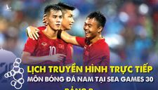 Lịch trực tiếp U22 Việt Nam và các đội ở bảng B SEA Games 2019