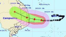 Bão số 6 giữ nguyên hướng, dự kiến vào Quảng Ngãi đến Khánh Hòa