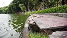 Kè hồ Hoàn Kiếm bằng bê tông tấm lớn: Hơi khó hiểu…