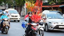 Người Sài Gòn nôn nao chở hoa Tết, vui chơi ngập nhiều ngả đường