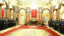 Tổng Bí thư, Chủ tịch nước Nguyễn Phú Trọng tươi cười chúc tết lãnh đạo, nguyên lãnh đạo