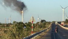 Tuôcbin điện gió đầu tiên bị cháy ở Việt Nam, thiệt hại lớn thế nào?
