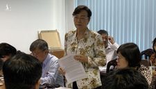 Bà Nguyễn Thị Quyết Tâm xúc động khi nói về việc buộc phải cưỡng chế