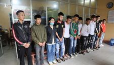 14 thanh, thiếu niên “đầu trần” đua xe trên đường lên Tây Thiên