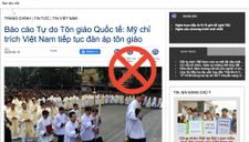 Chỉ trích Việt Nam đàn áp tự do tôn giáo là hoàn toàn sai lầm
