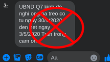 Phạt 15 triệu đồng với kẻ giả danh UBND quận phát tin nhắn yêu cầu người dân ‘treo co’ từ 30/4-3/5