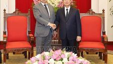 Thường trực Ban Bí thư Trần Quốc Vượng tiếp Đại sứ Nhật Bản tại Việt Nam