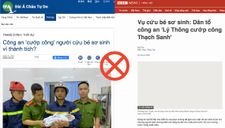 Việc gì công an phải cướp công cứu bé sơ sinh vì thành tích?