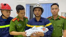 Hà Nội: Lực lượng Công an giải cứu bé trai sơ sinh bị bỏ rơi giữa 2 khe tường rất hẹp