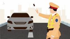 Quy trình dừng xe sai phạm của cảnh sát giao thông