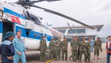 Sẵn sàng điều 7 trực thăng vào miền Trung chống bão