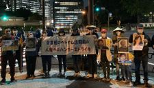 Trò hề tuyệt thực, biểu tình đòi “Thủ tướng Nhật Bản gây sức ép lên Việt Nam”