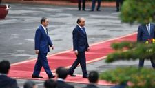 Thủ tướng Nguyễn Xuân Phúc chủ trì lễ đón thủ tướng Nhật Bản
