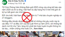 RSF lại dựng trò hề vu khống Việt Nam