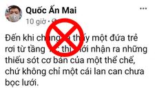 Em bé rơi từ tầng 13: Lỗi thuộc về ai?