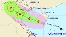 Bão số 2 hướng vào các tỉnh nam đồng bằng Bắc Bộ và Thanh Hóa