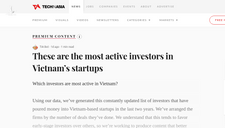 Tech in Asia: Nhà đầu tư ngoại tích cực “rót tiền” cho các startup Việt Nam