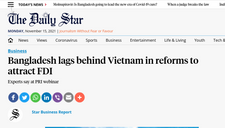 Trang Daily Star nhận định Bangladesh tụt hậu so với Việt Nam