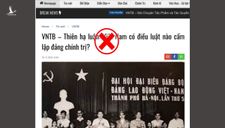 Việt Nam Thời báo không hiểu Hiến pháp, lịch sử hay không hiểu tiếng Việt?