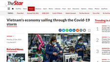 The Star: “Việt Nam khôi phục vị thế, vượt qua cơn bão Covid-19”