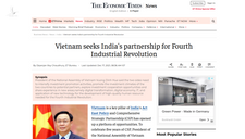The Economic Times: Việt Nam là đối tác thân thiết nhất của Ấn Độ ở Đông Nam Á