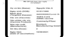Việt Nam cấp “hộ chiếu vắc-xin” cho người tiêm đủ liều của được Bộ Y tế cấp phép