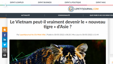 Báo Pháp: Việt Nam thực sự trở thành “con hổ mới” của châu Á