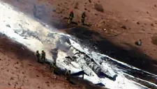 Máy bay quân sự Mỹ bất ngờ bị thiêu rụi