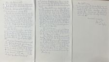 Bức thư viết bằng mực hòa quyện với nước mắt của Phu nhân Tổng Bí thư Lào gửi Phu nhân Tổng Bí thư Nguyễn Phú Trọng