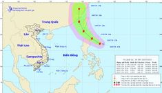 Áp thấp mạnh lên thành bão Danas, vùng biển Bình Thuận – Kiên Giang mưa lớn