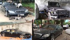 Xót xa nhìn loạt xe Mercedes-Benz đắt đỏ bị vứt xó ở Hà Nội