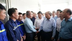 Chùm ảnh: Thủ tướng thăm công nhân mỏ Hà Lầm, Quảng Ninh