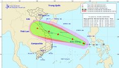 Bão số 5 di chuyển nhanh về các tỉnh miền Trung, liên tục mạnh thêm