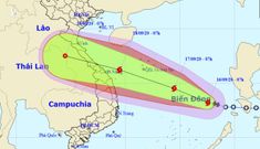 Bão số 5 giật cấp 13 sẽ đổ bộ Quảng Bình – Đà Nẵng ngày 18/9