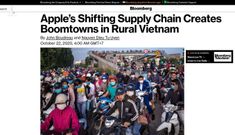 Bloomberg: Nông thôn Việt Nam biến đổi nhờ làn sóng chuyển dịch sản xuất