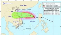 Bão số 8 gió giật cấp 13, hướng vào quần đảo Hoàng Sa và còn mạnh thêm